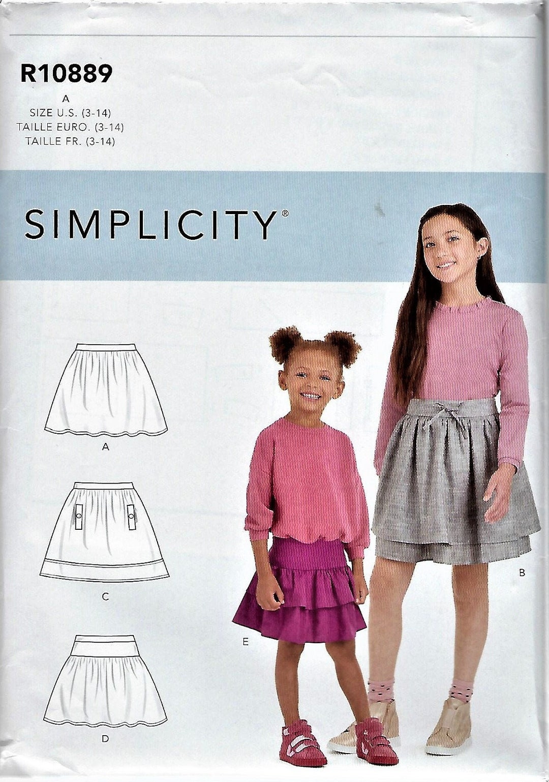 Simplicity R10903 Simplicity Pattern #9199/r10889~children's & Girls' Skirts~ Child and ...