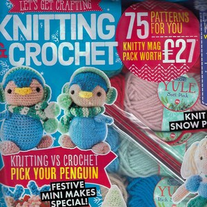 Knitting and Crochet Magazine: 75 Holiday Patterns, Yarns Included - Sept 2020