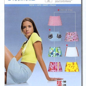 New Burda Young Style Pattern #8237~Misses Skirts~Misses Sz 8-24~Uncut F Fold