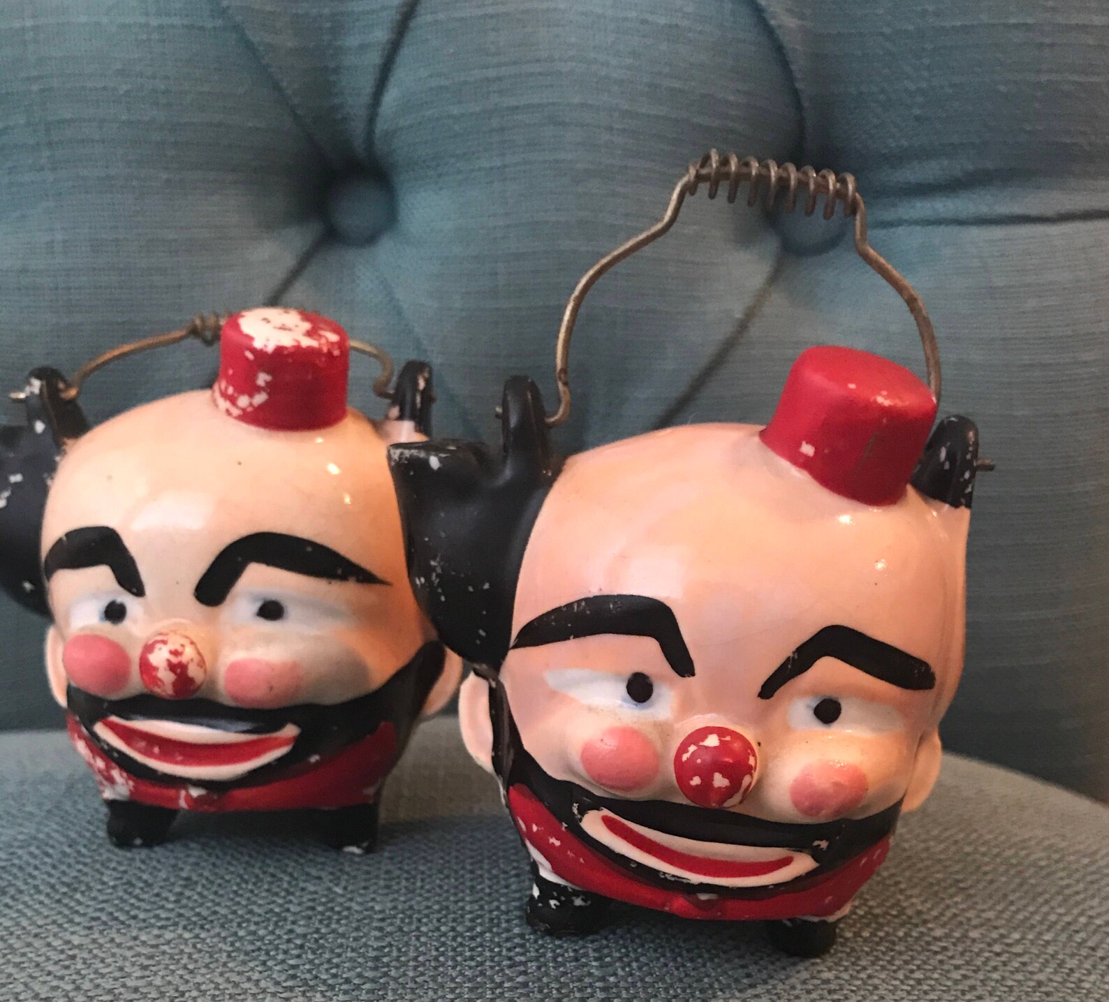 1940s Hobo Clown Head Salt and Pepper Shaker Set for Vintage Etsy