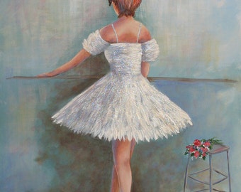 LITTLE BALLERINA, an original acrylic fine art painting