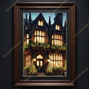 Highgate House Gothic Mansion - Digital Download Prints Wall Art