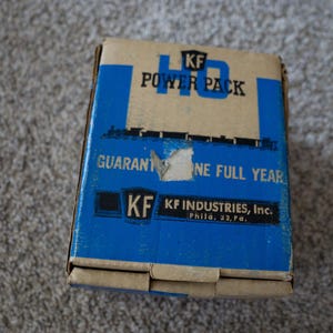 Vintage KF Power Pack UL2 HO Train Controller Transformer (Original Box)