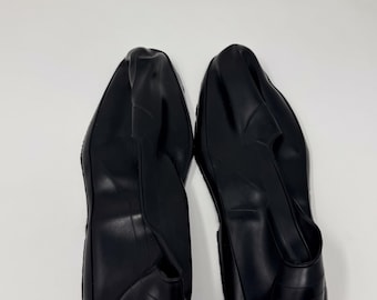 Vintage Tingley Black Rubber Overshoes XL Made in USA Minimalist Rain Shoe Covers Industrial Waterproof Galoshes Slip On