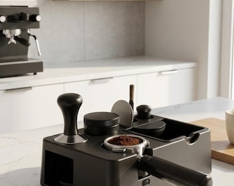 Espresso Tamping Station | Tamper Holder & Portafilter Organizer | Barista Coffee Accessories