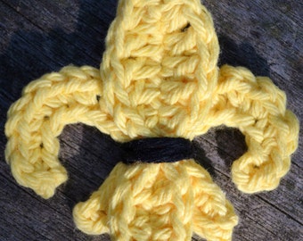 Crochet Fleur De Lis Applique PATTERN