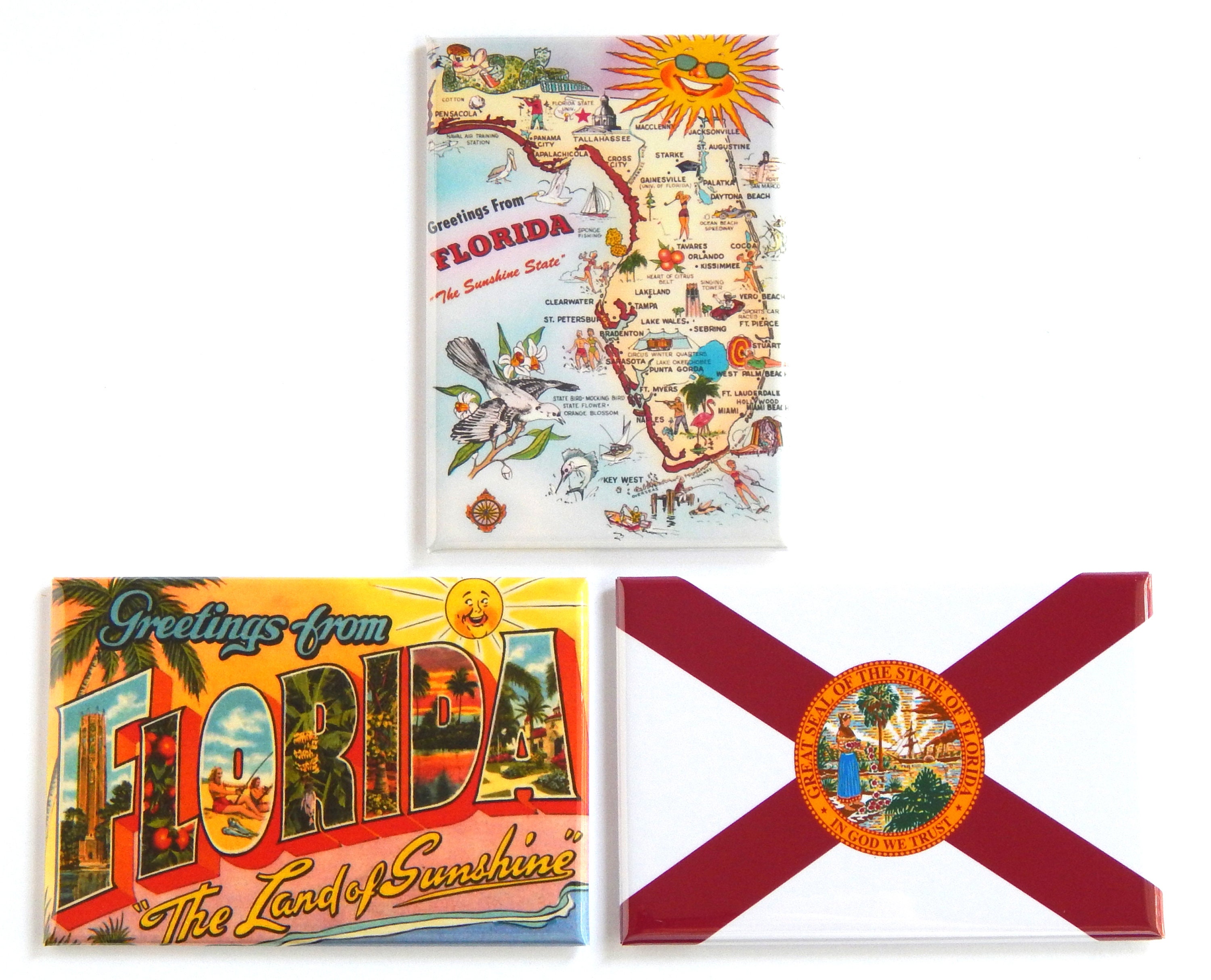 Key West city flag fridge magnet Usa Florida