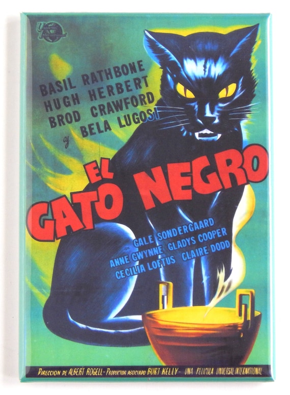 El Gato Negro (schwarze Katze) Film Poster Kühlschrank Magnet El Gato Negro (schwarze Katze) Film Poster Kühlschrank Magnet