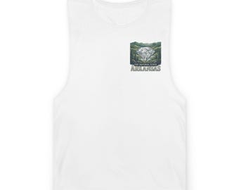 Arkansas Vintage Linne | State Souvenir Muscle Linne | Arkansas Resetröja | Unisex Sommarlinne | Kläder för Utomhusäventyr