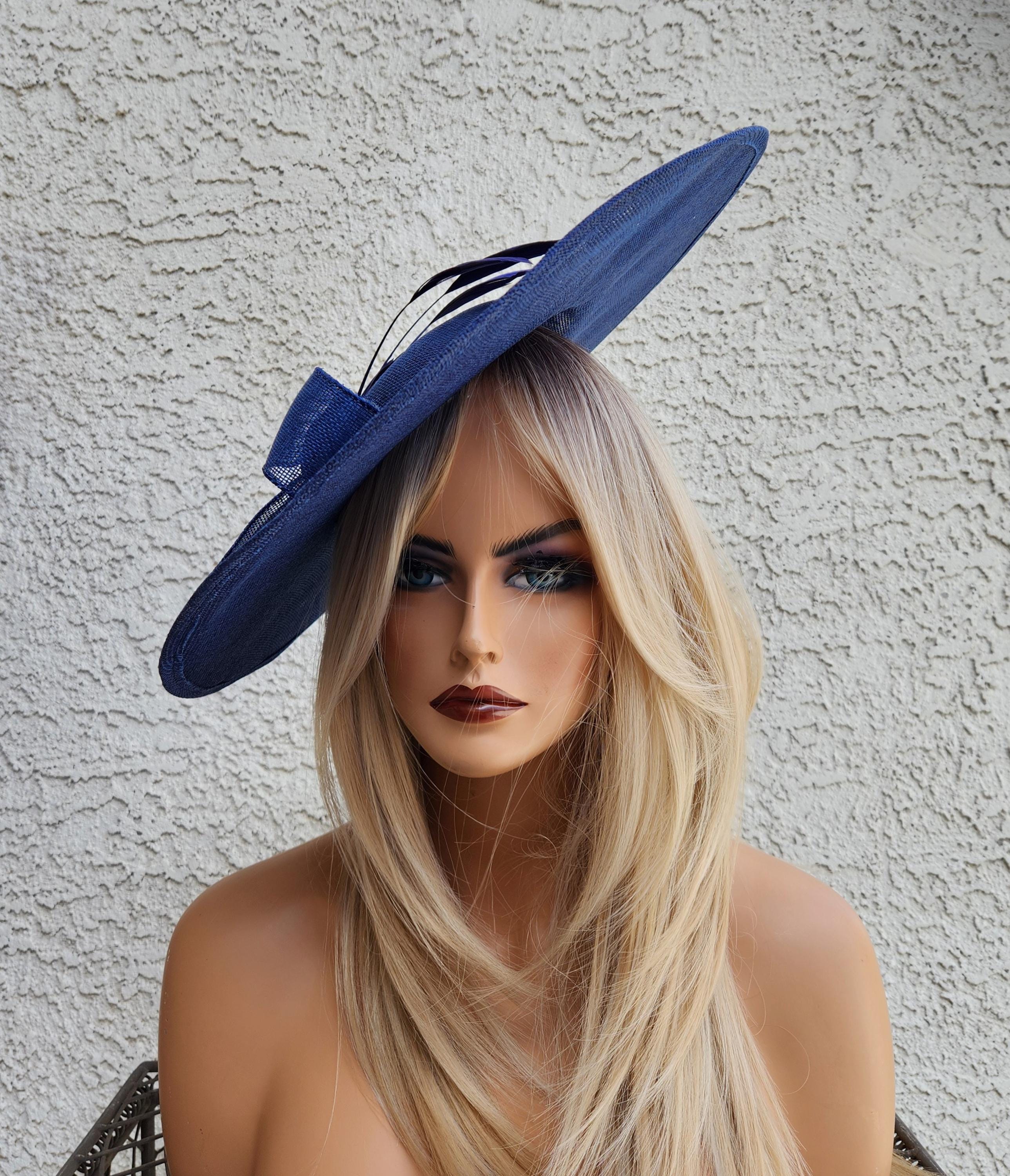 chinese dress ladies Navy Blue Satin-Lined Baseball Hat – Grace Eleyae main image 1