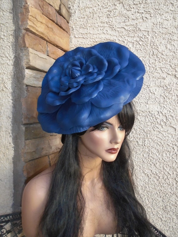 navy blue church hats
