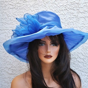 Royal blue hat