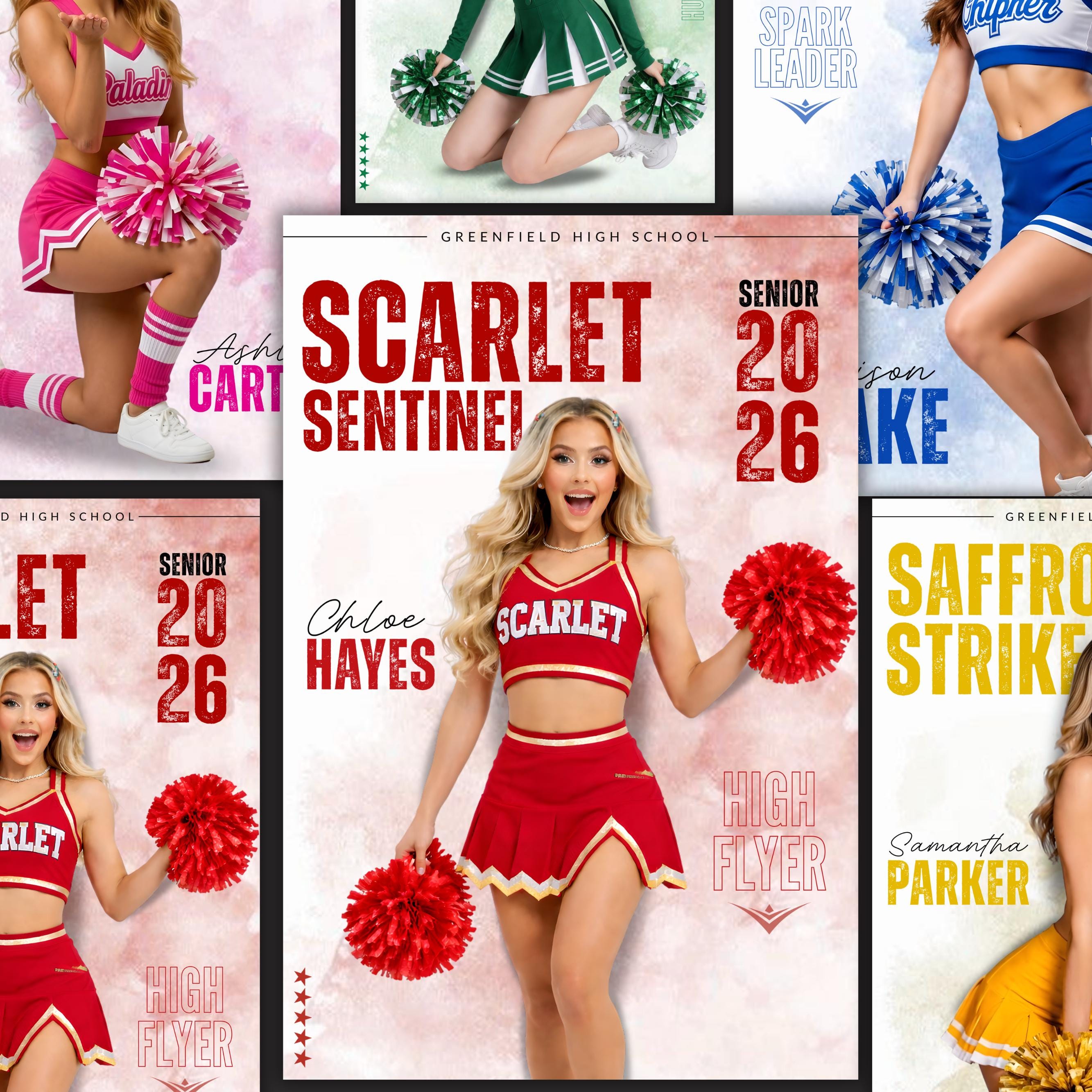 Editable Cheer Posters Canva Template, Cheer & Dance Banners ...