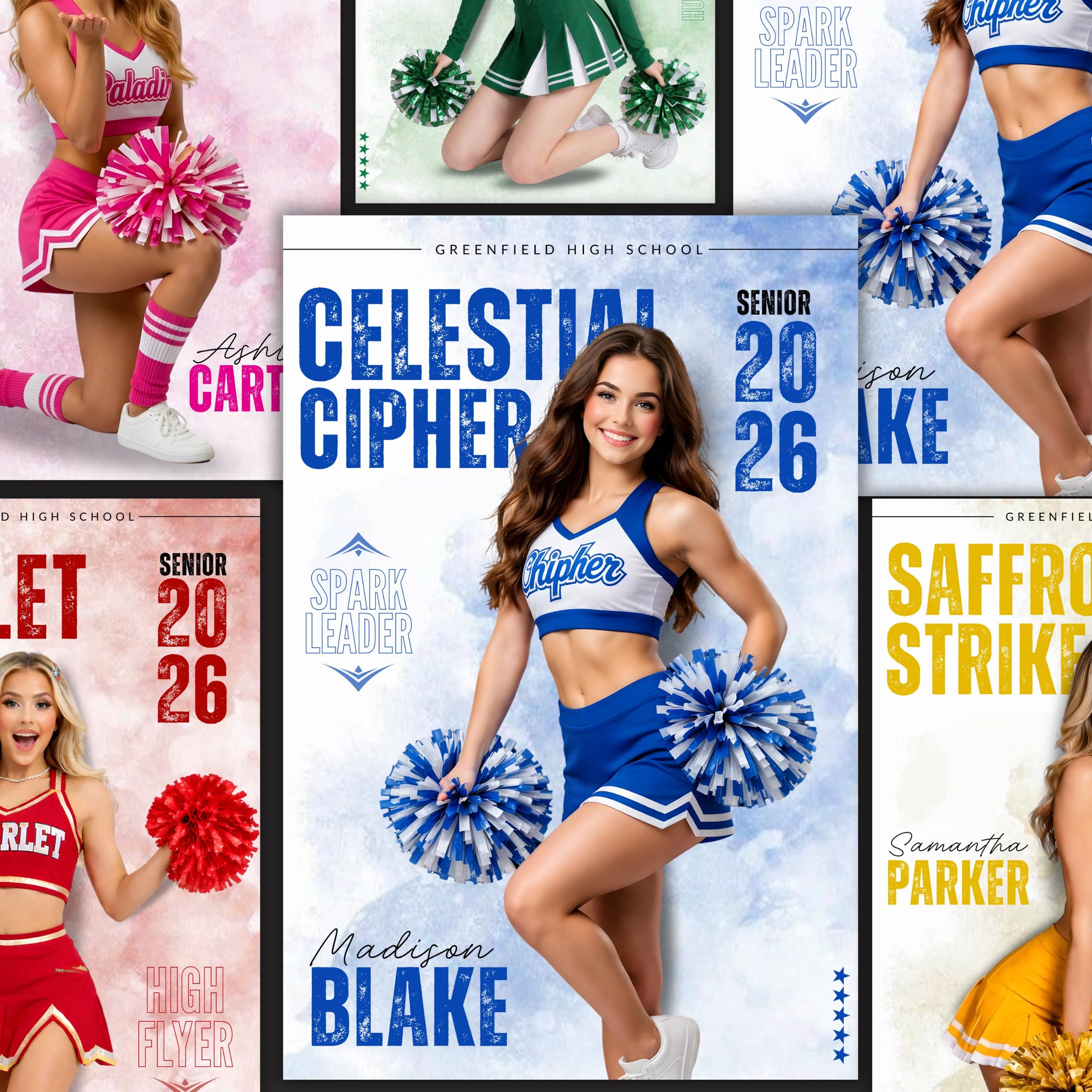 Editable Cheer Posters Canva Template, Cheer & Dance Banners ...