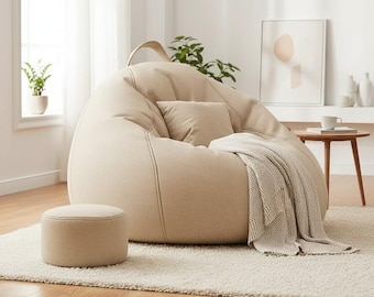 Floor Sofa Chair, Tatami Lazy Sofa, Reclining Lounge Chair, Folding Bean Bag Seat, Minimalist Living Room Furniture