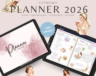 Digital Planner 2026 in Polish | PDF Planner for iPad | Annual, Weekly, and Daily Planner | GoodNotes, Notability