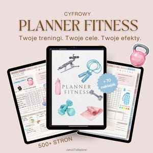 Undated PDF Fitness Planner | Digital Workout Planner | Goodnotes | Exercise Journal | Tablet Planner