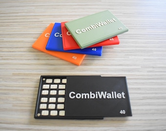 Valcambi Combibar Gold Platinum Silver CombiWallet, capacidad para 40 Combibars de 1 gramo