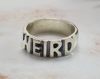 シルバー925 リング　WEIRD WEIRD Ring in Sterling Silver, Weird Silver Ring, Weird Jewelry