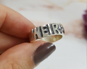WEIRD Ring in Sterling Silver, Weird Silver Ring, Weird Jewelry