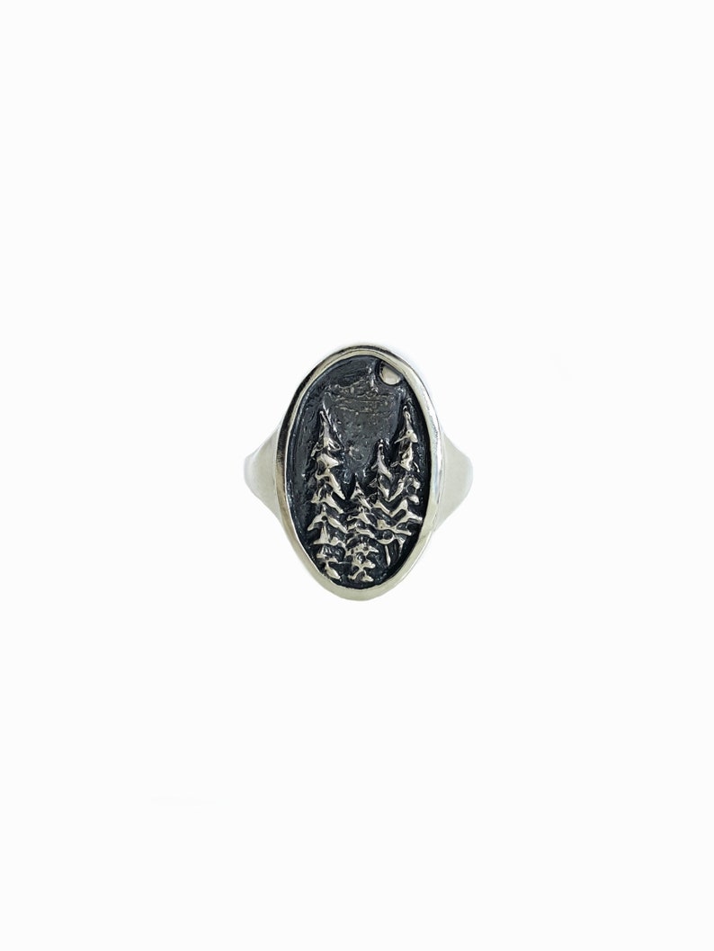 Silver Forest Jewelry Nature Inspired Ring nature jewelry Woodland Ring Forest Ring in Sterling Silver Silver Tree Ring Pine Tree Ring