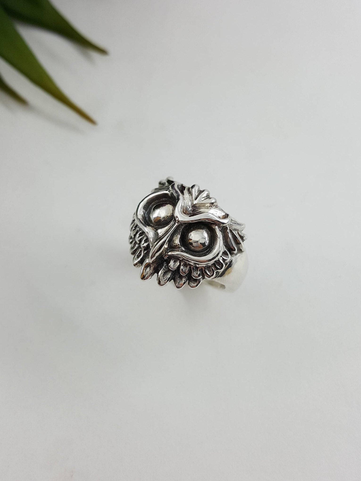 Owl Ring in Sterling Silver, Silver Owl Ring,  Athena Owl Ring, Goddess Ring, Woodland jewelry, Anim