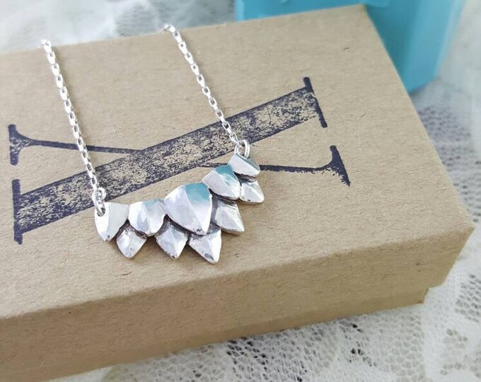 Dragon Scales Necklace in Sterling Silver Silver Dragon Etsy