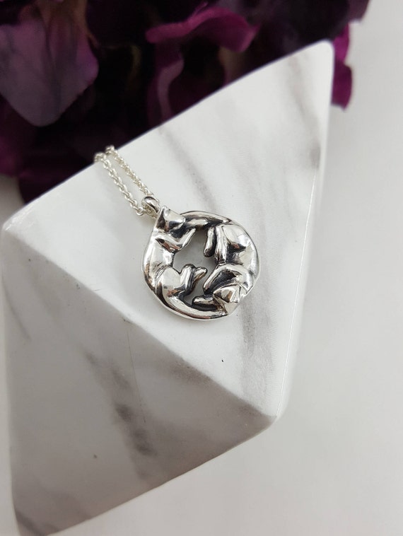 Collier Yin Yang Cats En Argent Sterling Collier Chat En Etsy France Collier Yin Yang Cats En Argent Sterling Collier Chat En Etsy France