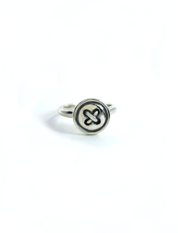 【AG X JOSILVER】Custom Button Sliver Ring Authentic Charro Button Ring. Handmade Jewelry in 925