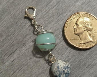 Handgemachte Perlen Zipper Charms | Floral Taschen Accessoire, Schlüsselanhänger Anhänger