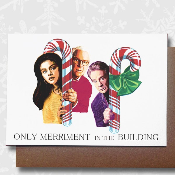 Funny inspired Only Murders in the Building , Christmas Card, UK Handmade Card, Free Postage, Plastic Free Packaging