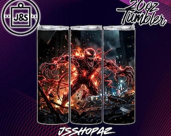 Carnage City| Tumbler Wrap | 20oz Sublimation Design (Single Digital Download) (PNG)