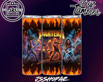 Pantera | Tumbler Wrap | 20oz Sublimation Design (Single Digital Download) (PNG)