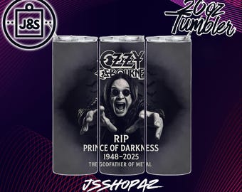 Ozzy Ozbourne | Tumbler Wrap | 20oz Sublimation Design (Single Digital Download) (PNG)