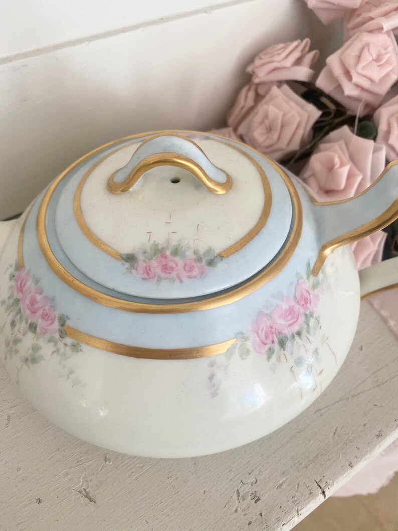 Fabulous Set of Haviland Limoges Tea Pot Sugar and Creamer in Etsy