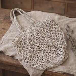 Crochet Produce Bag Pattern PDF – Reusable Farmers Market Bag – Mesh Grocery Bag Crochet Pattern – Instant Download