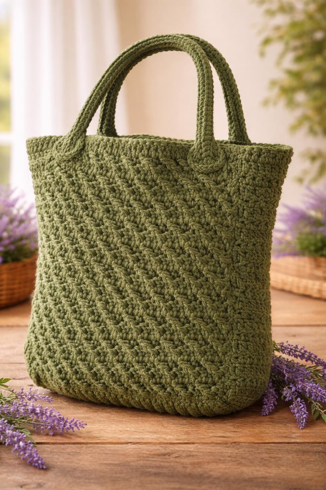 Crochet Market Bag Pattern | Textured Bucket Tote PDF (beginner ...