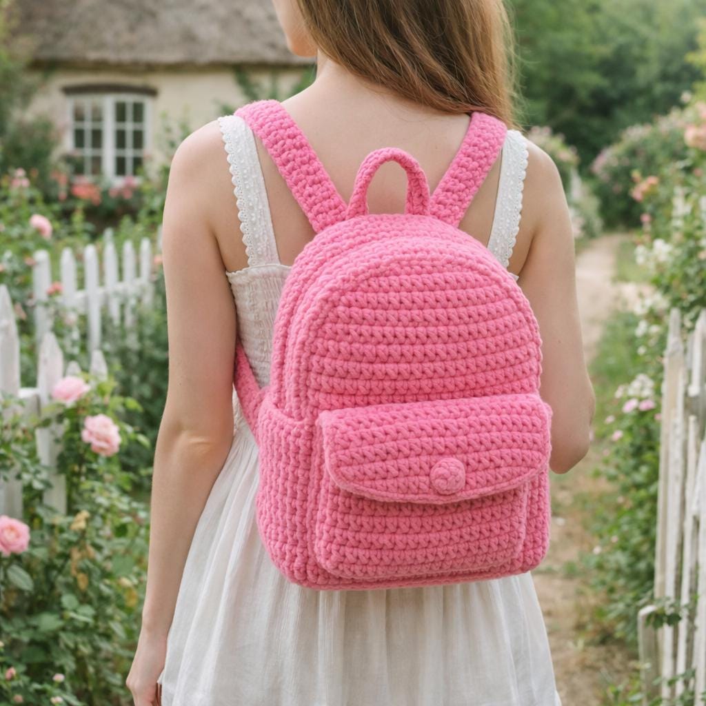 39 Crochet Backpack Patterns with Lambs, Bunnies, and Grannies 6 Beginner Crochet Backpack Pattern Easy Everyday Bag