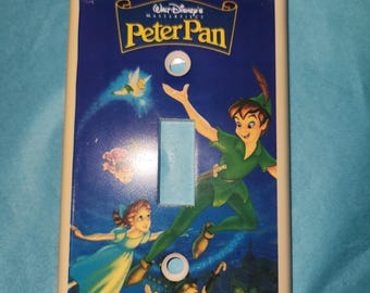 Vintage Lichtschalter-Abdeckung - Märchenbuch Fantasy Wandplatte - Kinderzimmerdeko