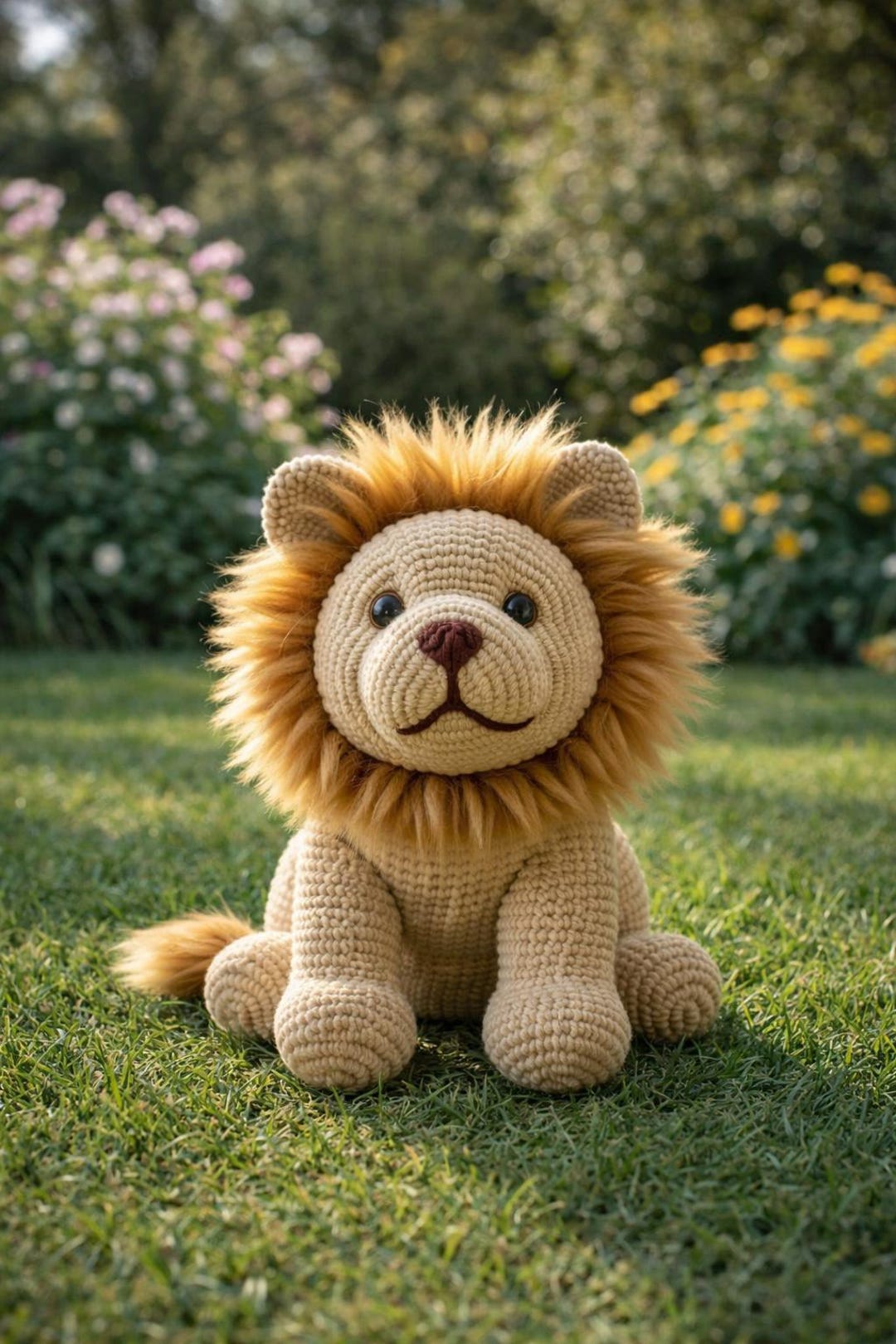 Handmade Amigurumi Lion Plush | Crochet Stuffed Animal Toy - Etsy