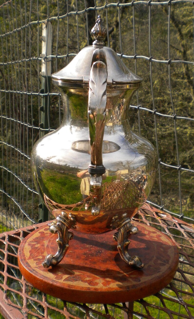 Birmingham Silver Company Elegant Silver over Copper Teapot