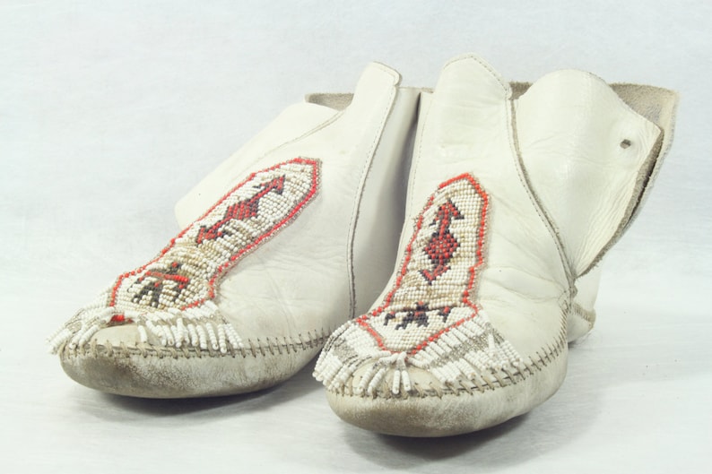 vintage leather moccasins