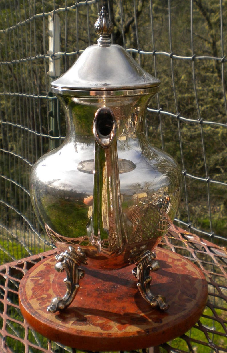 Birmingham Silver Company Elegant Silver over Copper Teapot
