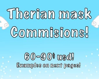 Therian mask commisions! (Affordable!) DO NOT but this listing!!