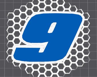 Chase Elliott #9 Inspired 3D Printed Coaster | Racing Fan Drink Coaster - 4pack