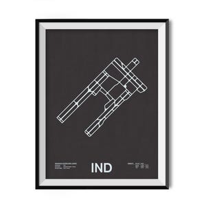 IND: Indianapolis International Airport Screenprint