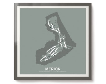 Merion Golf Club Siebdruck