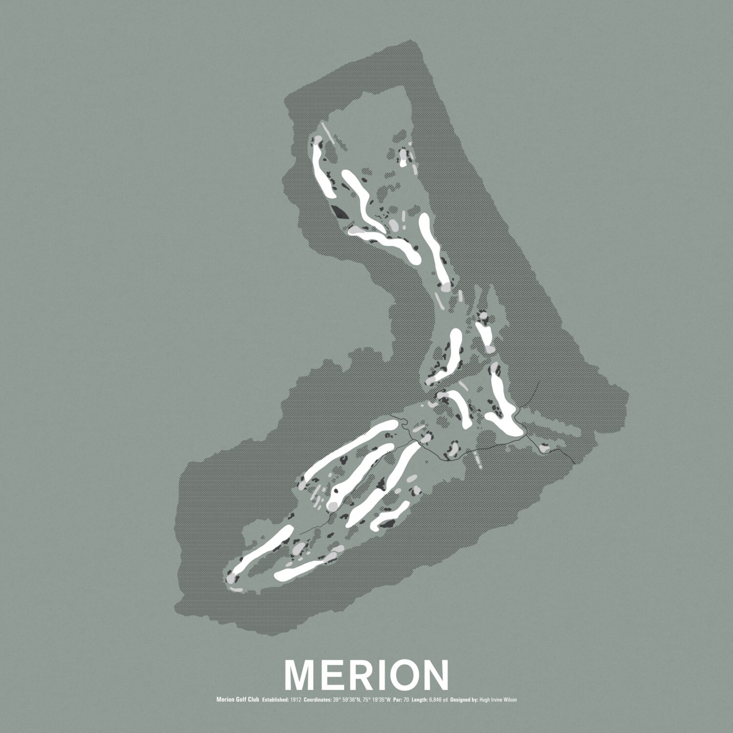 Merion Golf Club Screen Print - Etsy