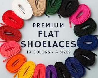 Flat Sneaker Shoe laces for Converse, AF1, Jordans, AirMax, Dunk, And MORE!