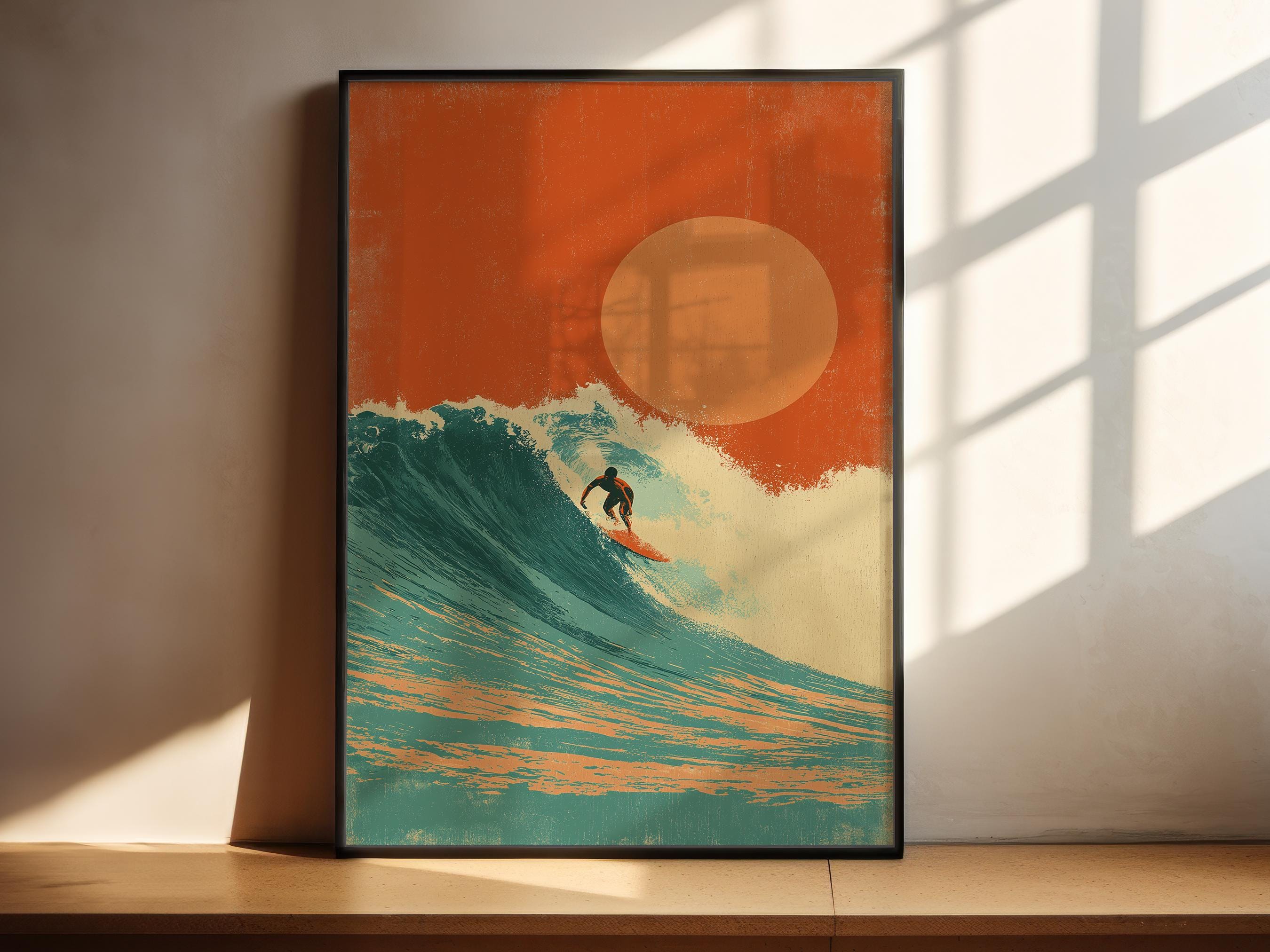 Vintage Surf Print - Etsy